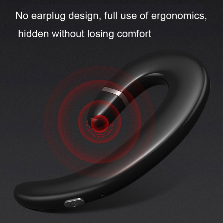 ET Bluetooth Earphone Wireless Headset Handsfree Ear Hook Waterproof Noise Cancelling Earphone with Mic for Android IPhone(red) - Bluetooth Earphone by buy2fix | Online Shopping UK | buy2fix