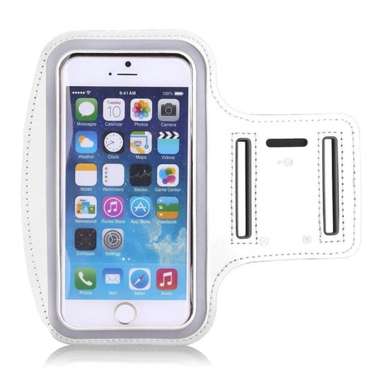 Sports Outdoor Arm Bag Fitness With Touch Screen Mobile Phone Arm Bag, Size: Large(White) - 4.0 ~ 5.5 inch by buy2fix | Online Shopping UK | buy2fix