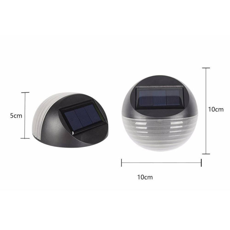 2 PCS Solar Power Light Sensor 6 Energy Saving Lamp LED Wall Light Outdoor Garden Fence Waterproof Lamp Night Light(Warm White) - Solar Lights by buy2fix | Online Shopping UK | buy2fix