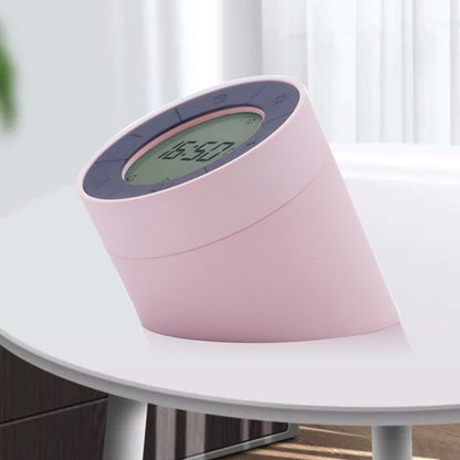 Simple Home Creative Multi-function Charging Stepless Dimming Alarm Clock Night Light(Pink) - Alarm Clocks by buy2fix | Online Shopping UK | buy2fix