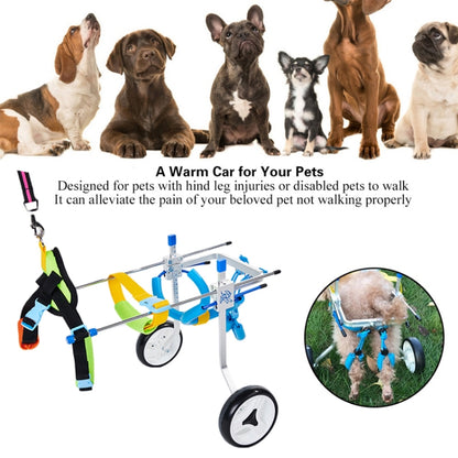 Pet Wheelchair Disabled Dog Old Dog Cat Assisted Walk Car Hind Leg Exercise Car For Dog/Cat Care, Size:M - Training Aids by buy2fix | Online Shopping UK | buy2fix