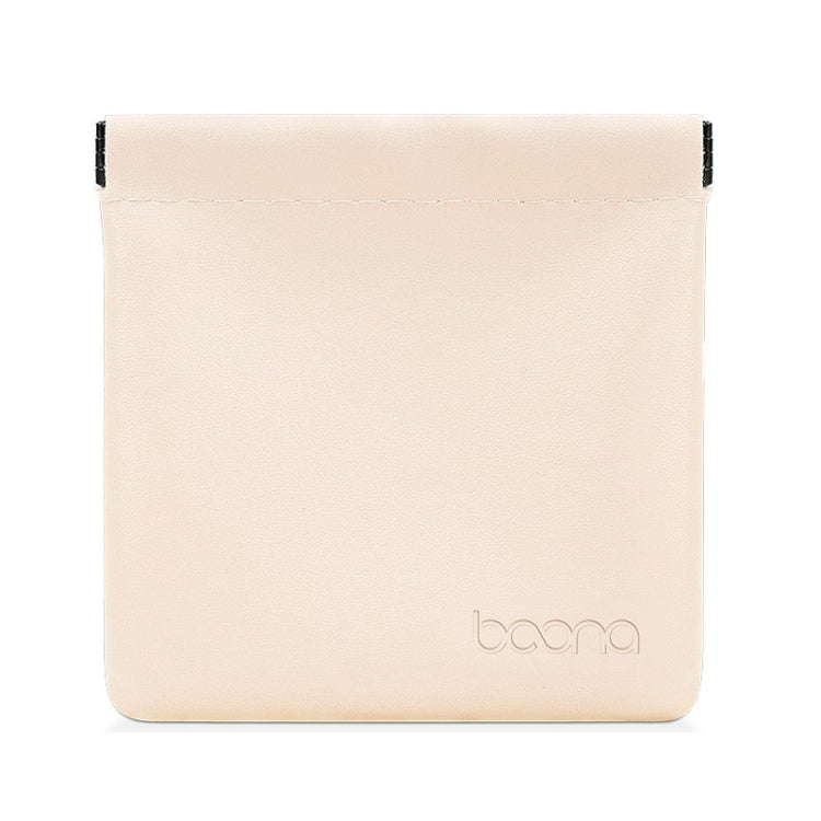 2 PCS Baona Earphone Data Cable Storage Bag Mini Portable U Disk Earphone Bag, Size:Small(Light Apricot) - Other Case by Baona | Online Shopping UK | buy2fix