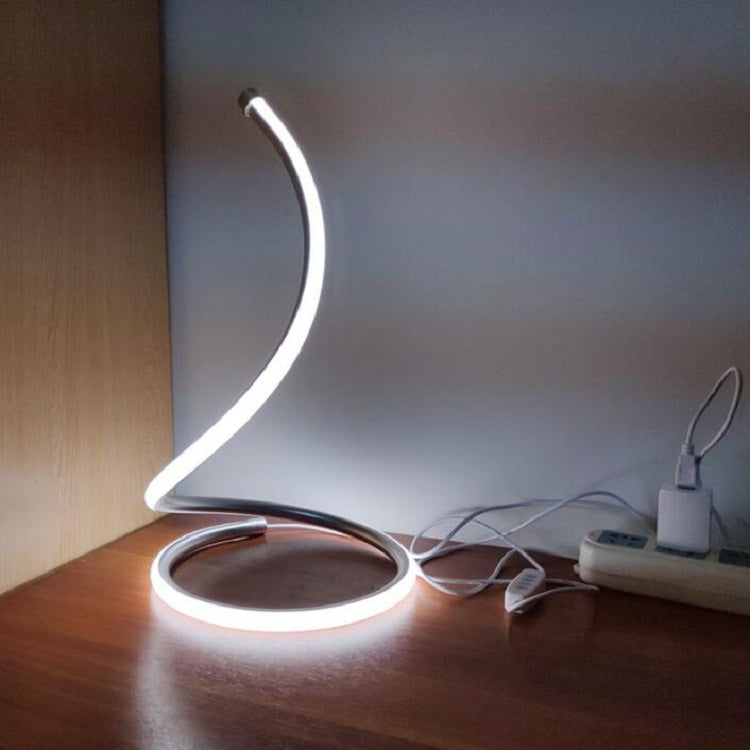 LED Spiral Table Lamp Home Living Room Bedroom Decoration Lighting Bedside Light, Specifications:AU Plug(Gold) - Bedside Light by buy2fix | Online Shopping UK | buy2fix