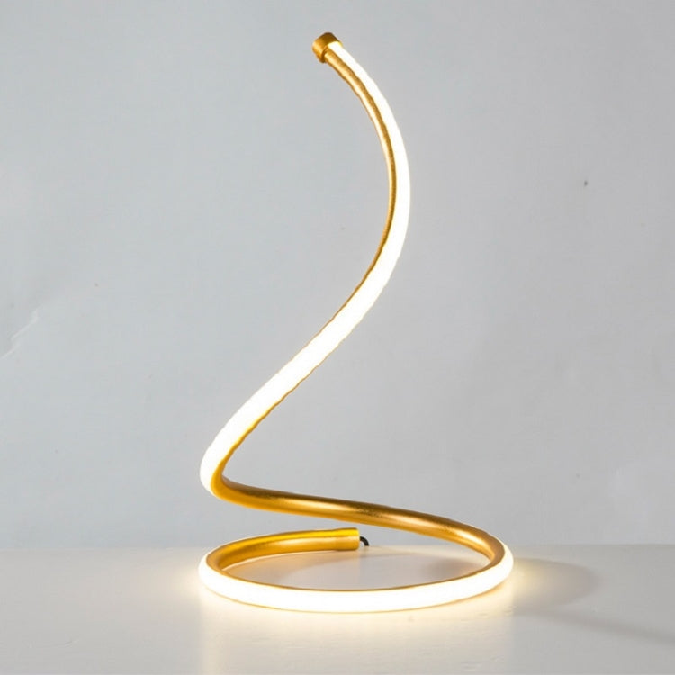 LED Spiral Table Lamp Home Living Room Bedroom Decoration Lighting Bedside Light, Specifications:AU Plug(White) - Bedside Light by buy2fix | Online Shopping UK | buy2fix