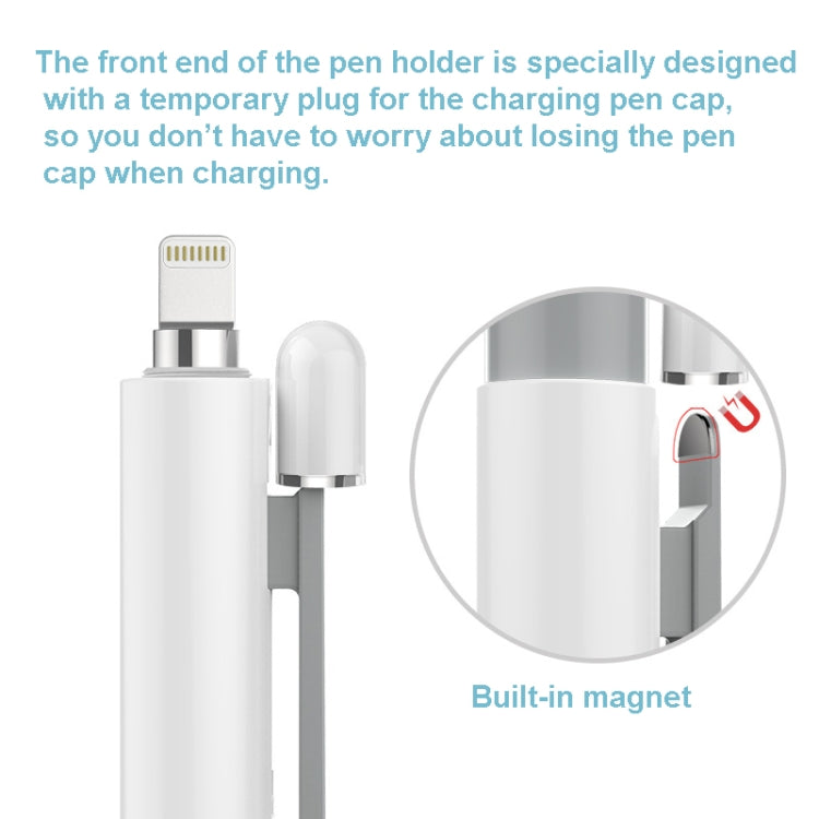 Automatic Retractable Stylus Pen Case For Apple Pencil 1(White) - Pencil Accessories by buy2fix | Online Shopping UK | buy2fix