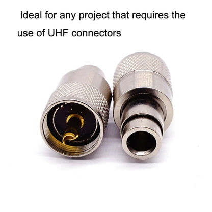 10pcs UHF Male PL259 Connector RG8 / RG58 Cable Lug Antenna Connector - Connector by buy2fix | Online Shopping UK | buy2fix