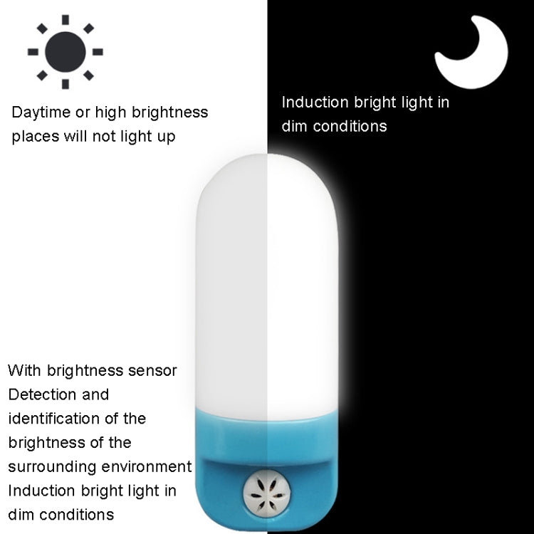 A88 Intelligent Light Sensing LED Bedside Lamp Corridor Aisle Night Light, Plug:AU Plug(Blue) - Sensor LED Lights by buy2fix | Online Shopping UK | buy2fix