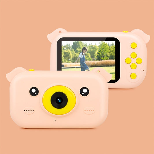 2.4 inch Screen 1080P High-definition Shatter-resistant Ultra-thin Children Camera HD Photo and Video, Style:No Memory Card(Orange Pink) - Children Cameras by buy2fix | Online Shopping UK | buy2fix