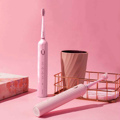 Adult Magnetic Levitation Sonic Level 7 Waterproof Electric Toothbrush(Pink) - Toothbrushes by buy2fix | Online Shopping UK | buy2fix