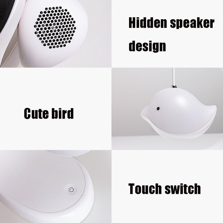 Bird Speaker Night Light Bedroom Bedside Music Desk Lamp, Style:Bluetooth - Night Lights by buy2fix | Online Shopping UK | buy2fix