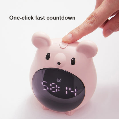 Elf Mouse Alarm Clock Countdown Learning Time Management Student And Child Cartoon Clock(Blue) - Alarm Clocks by buy2fix | Online Shopping UK | buy2fix