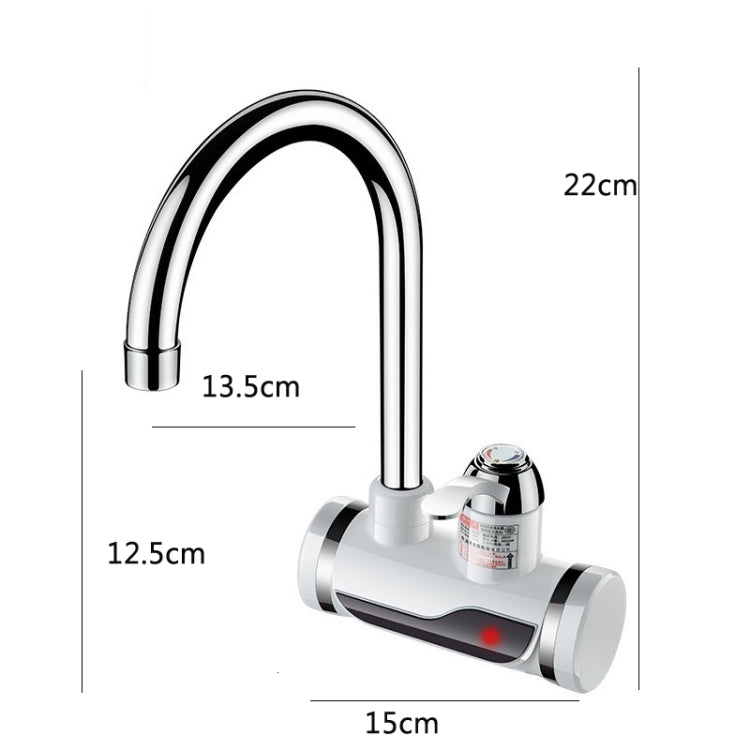 Kitchen Instant Electric Hot Water Faucet Hot & Cold Water Heater CN Plug Specification: With Shower Side Water Inlet - Faucets & Accessories by buy2fix | Online Shopping UK | buy2fix