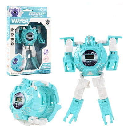 3 PCS Children Electronic Watch Cartoon Deformation Robot Toy Watch(Blue) - Electronic Pets by buy2fix | Online Shopping UK | buy2fix