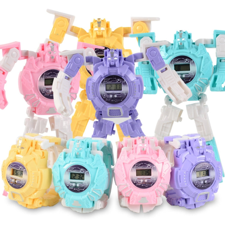 3 PCS Children Electronic Watch Cartoon Deformation Robot Toy Watch(Blue) - Electronic Pets by buy2fix | Online Shopping UK | buy2fix