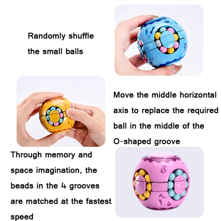 3 PCS Finger Magic Bean Magic Cube Toy Children Intelligence Fingertip Spinning Top(Lilac) - Magic Cubes by buy2fix | Online Shopping UK | buy2fix