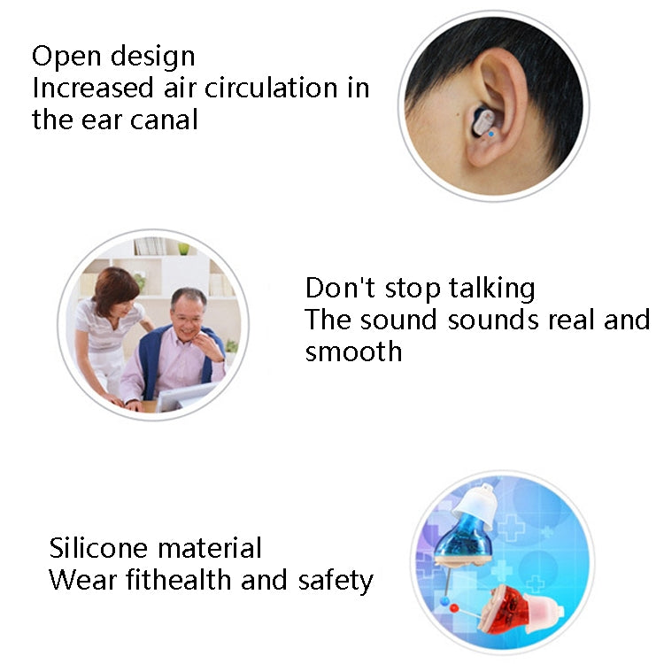 ZDC-901A Hearing Aid Sound Amplifier Digital Smart Denoising Hearing Aid(Blue) - Hearing Aids by buy2fix | Online Shopping UK | buy2fix