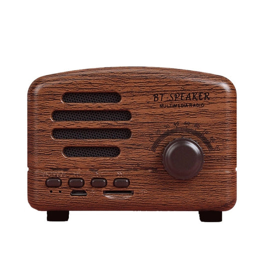 BT01 Retro Bluetooth Wireless Mini Speaker Portable Radio Support TF Card(Wood Grain) - Mini Speaker by buy2fix | Online Shopping UK | buy2fix