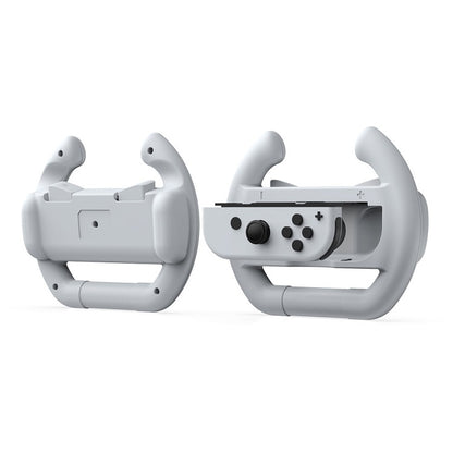 DOBE Left And Right Handle Steering Wheel For Switch OLED / Switch, Specification： White（2PCS/Pack） - Gamepads by DOBE | Online Shopping UK | buy2fix