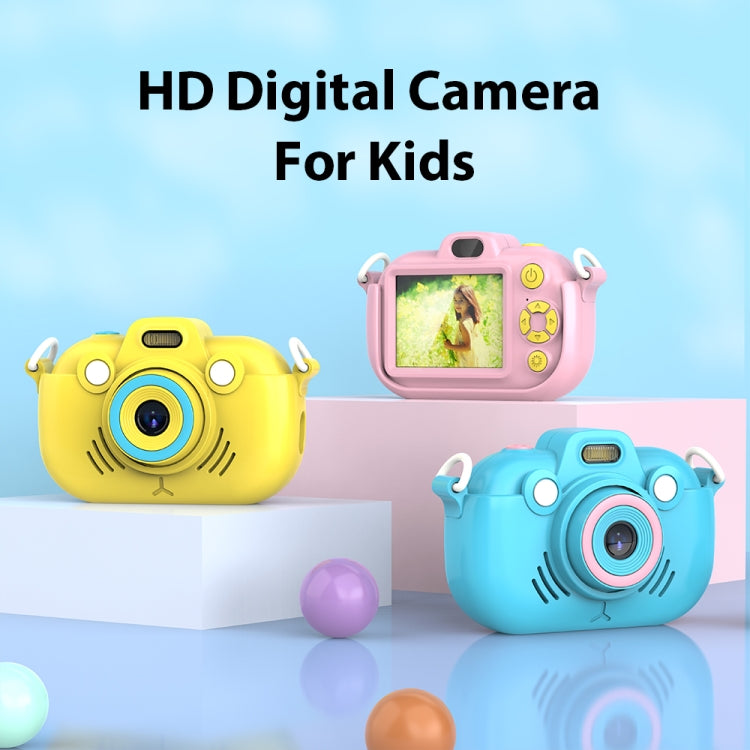 DC502 2.4-Inch 16X Zoom 2.7K Video Recording Children Digital Camera, Color: Blue + 32G(AU Plug) - Children Cameras by buy2fix | Online Shopping UK | buy2fix