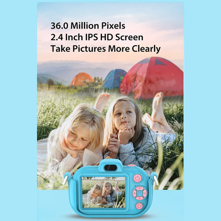 DC502 2.4-Inch 16X Zoom 2.7K Video Recording Children Digital Camera, Color: Pink + 32G(AU Plug) - Children Cameras by buy2fix | Online Shopping UK | buy2fix