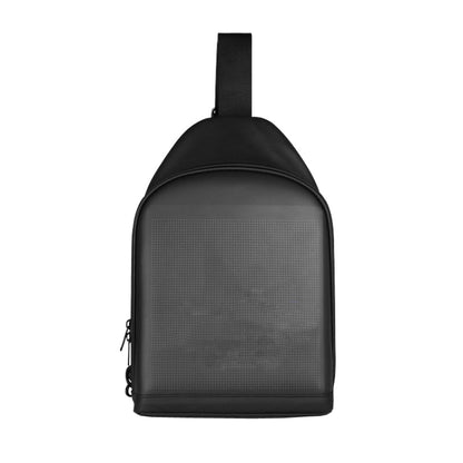 Outdoor LED Display Crossbody Bag Personality USB Bluetooth Small Bag, Size: 7 inch(Black) - Crossbody Bags by buy2fix | Online Shopping UK | buy2fix