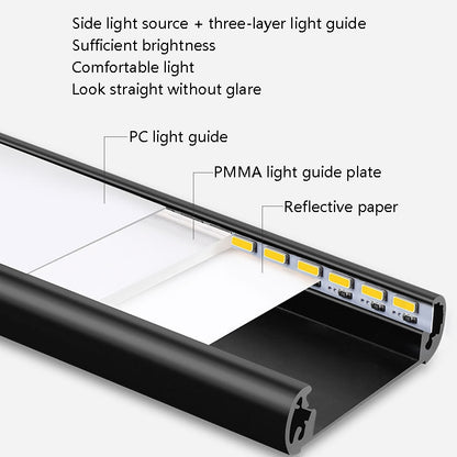 Intelligent Automatic Human Body Induction Wireless LED Lamp 40cm(Black + Warm Light) - Sensor LED Lights by buy2fix | Online Shopping UK | buy2fix