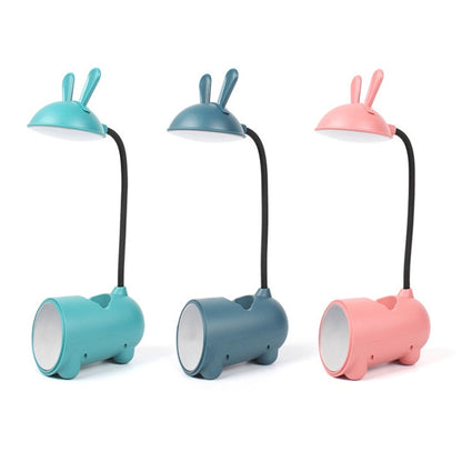 FY003T Small Rabbit USB Charging Desk Lamp with Pen Holder( Pink) - Desk Lamps by buy2fix | Online Shopping UK | buy2fix