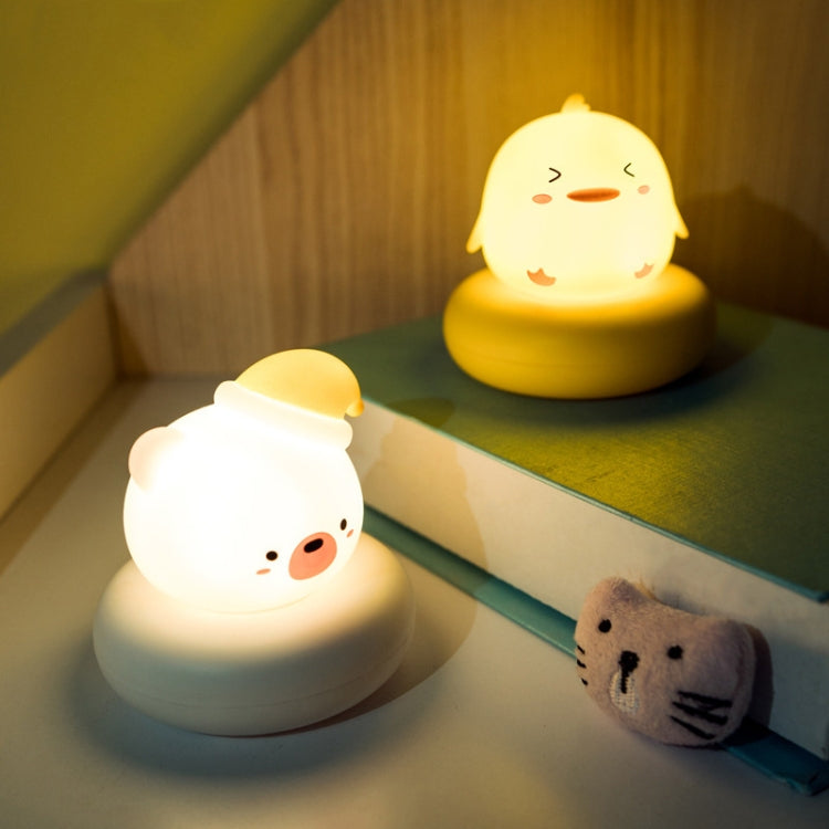 Children Cute Pet USB Pat Sensor Bedside Light(Bear) - Night Lights by buy2fix | Online Shopping UK | buy2fix