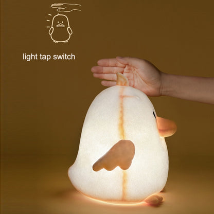 Cartoon Cute Duck Plush Soothing Night Light(Light Yellow) - Night Lights by buy2fix | Online Shopping UK | buy2fix