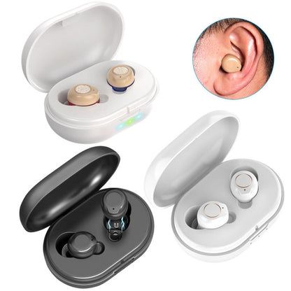 Older Young Sound Amplifier Sound Collector Hearing Aid(White) - Hearing Aids by null | Online Shopping UK | buy2fix