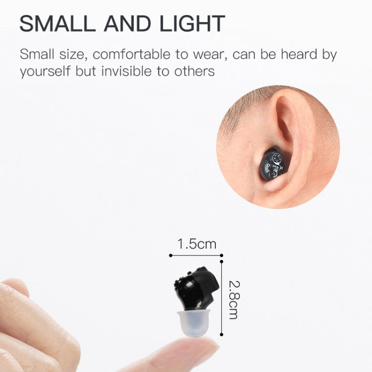 Magnetic Charge Dual-unit Sound Collector, Specification: US Plug(Black) - Hearing Aids by buy2fix | Online Shopping UK | buy2fix