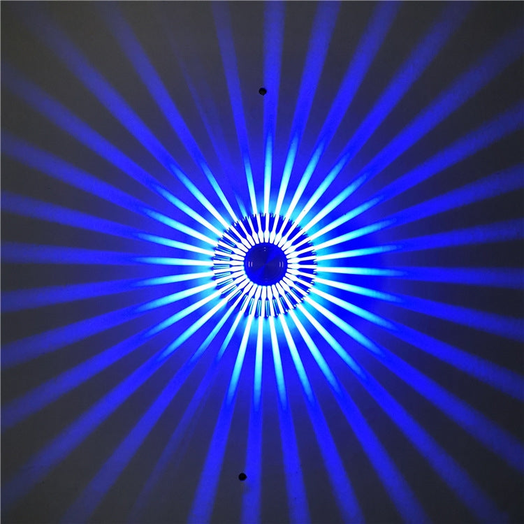 LED Aluminum Aisle Light Sunflower Corridor Lamp Decorative Light, Power source: Invisible Installation 3W(Blue) - Novelty Lighting by buy2fix | Online Shopping UK | buy2fix