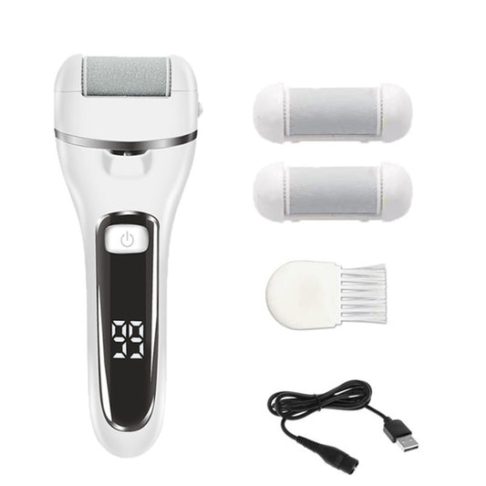 Electric Foot Grinder Digital Display Rechargeable Pedicure Peeling, Color: White - Grinding Tools & Accessories by buy2fix | Online Shopping UK | buy2fix