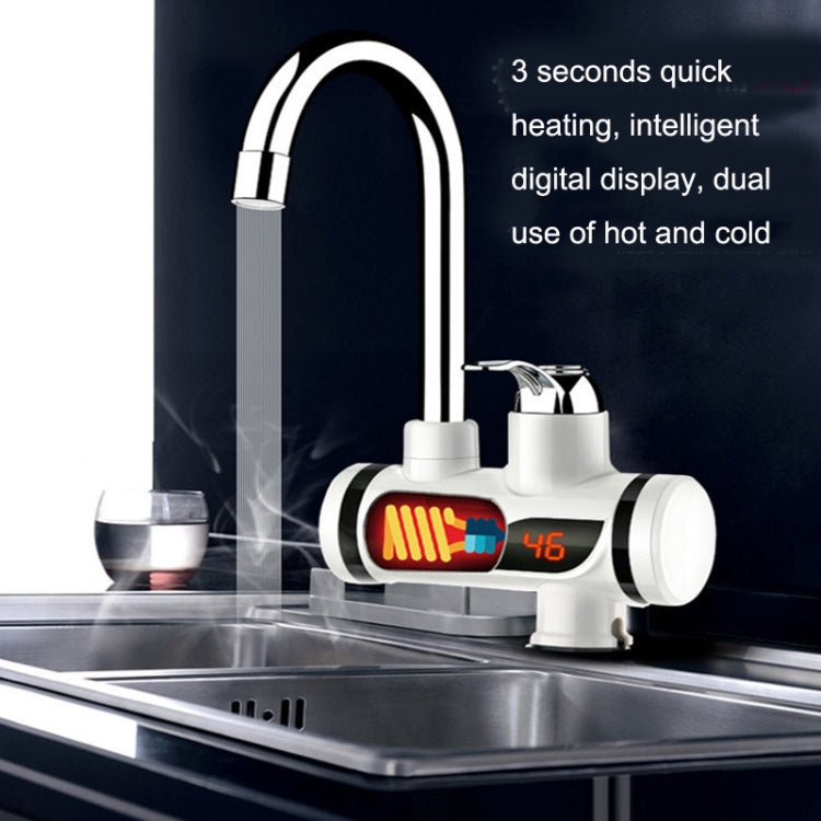 Kitchen Hot and Cold Dual-use Instant Faucets EU Plug, Style: Oblique Screen Type - Faucets & Accessories by buy2fix | Online Shopping UK | buy2fix