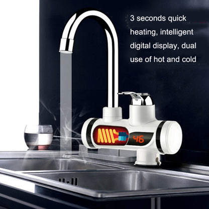 Kitchen Hot and Cold Dual-use Instant Faucets EU Plug, Style: Square Screen Type - Faucets & Accessories by buy2fix | Online Shopping UK | buy2fix