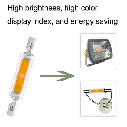 78MM 10W R7S LED COB Dimmer Glass Lamp Double-end Horizontal Plug-in Light(110V Cold White Light) - LED Blubs & Tubes by buy2fix | Online Shopping UK | buy2fix