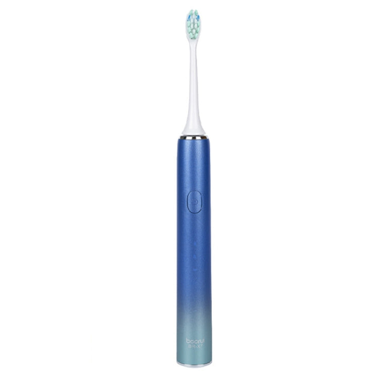 Boorui BR-X7 Smart USB Electric Adults Toothbrush Gradient Oral Hygiene Ultrasonic Toothbrush(Blue) - Toothbrushes by Boorui | Online Shopping UK | buy2fix