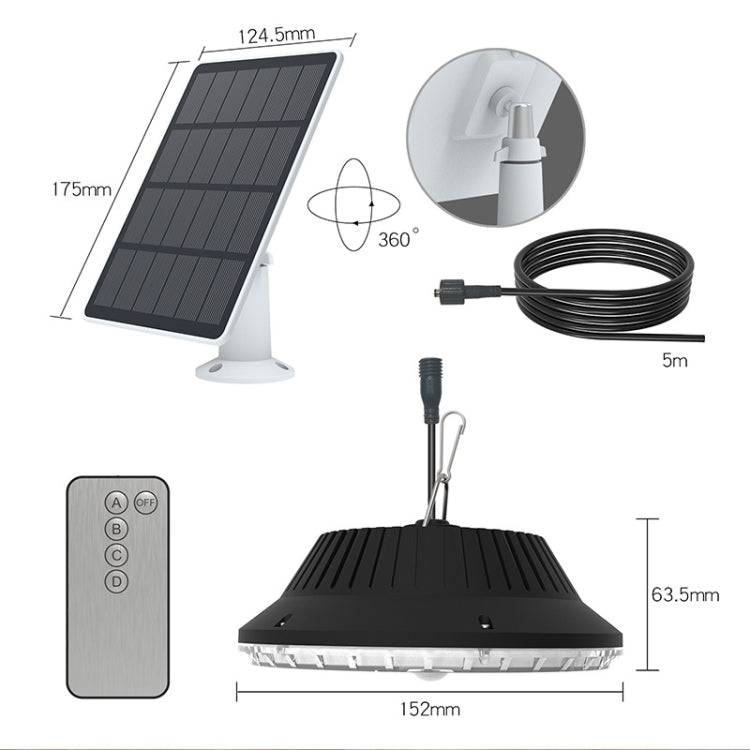 N381 Solar Pendant Light Remote Control Sensor High Brightness Garden Wall Light - Solar Lights by buy2fix | Online Shopping UK | buy2fix