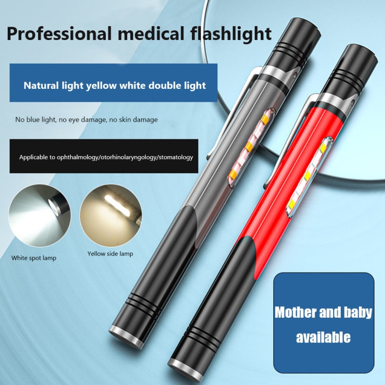 B35 XPG+LED Mini Pen Light Three Light Sources Convenient Flashlights(Grey) - LED Flashlight by buy2fix | Online Shopping UK | buy2fix