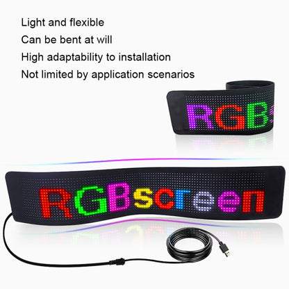 S1696RGB 672x122mm Car LED Flexible Display Cell Phone APP Control Bluetooth Connection - Car Monitor by buy2fix | Online Shopping UK | buy2fix