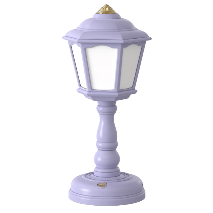 GIVELONG Retro Table Lamp USB Charging Small Night Light, Style: 320-5 Purple - Bedside Light by GIVELONG | Online Shopping UK | buy2fix