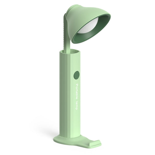 Folding Flashlight Desk Lamp USB Charging Student Dorm Night Light(303-2 Green) - Desk Lamps by buy2fix | Online Shopping UK | buy2fix