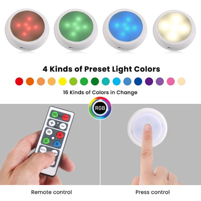 Ambience Pat Light Bedside Eye Protection Night Light, Color: RGBW Color Light Charging(3pcs No Remote Control) - Novelty Lighting by buy2fix | Online Shopping UK | buy2fix