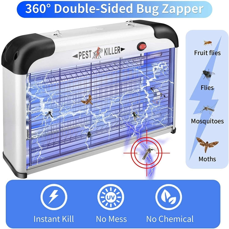 SK611 Indoor Household 20W Electric Shock Mosquito Killer Lamp High Voltage Hotel Fly Killer Lamp(UK Plug) - Repellents by buy2fix | Online Shopping UK | buy2fix