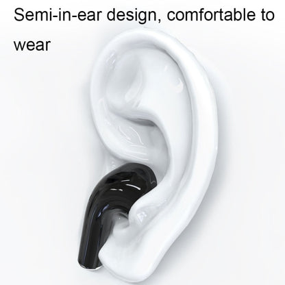 Transparent Semi-In-Ear Stereo Touch Waterproof Noise Reduction Bluetooth Earphones, Color: White Crack - Bluetooth Earphone by buy2fix | Online Shopping UK | buy2fix