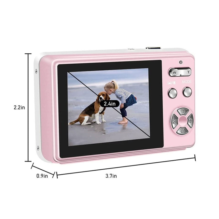 2.4 Inch IPS Screen 40 Million Pixel Digital Camera 16X Digital Zoom Video Macro Portable Camera(Pink Standard) - Children Cameras by buy2fix | Online Shopping UK | buy2fix