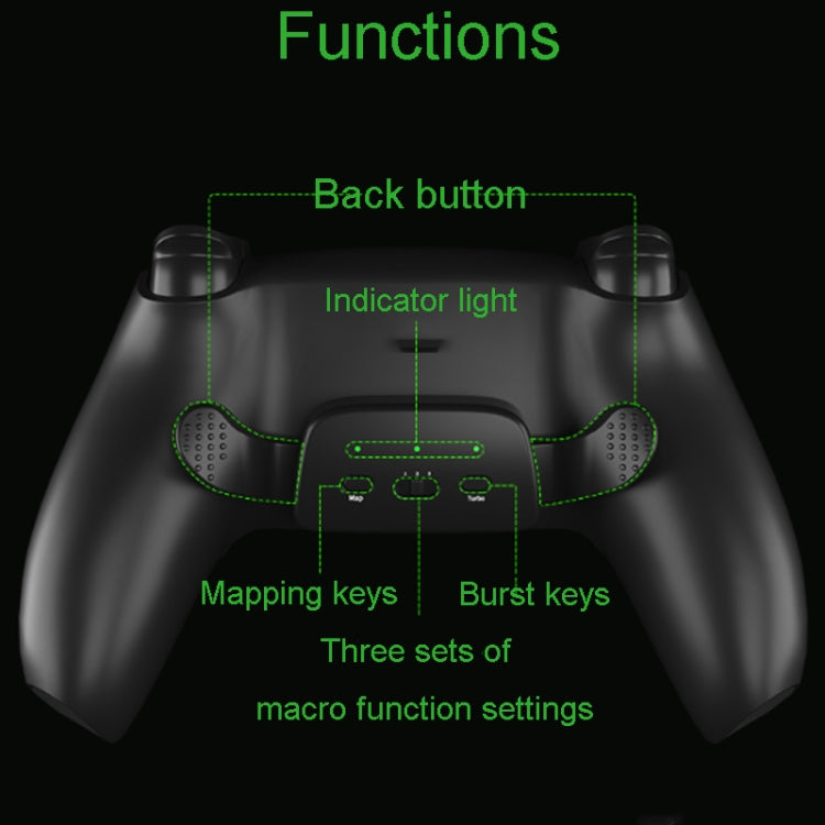 For PS5 Dual Back Clip Button Programmable Keys DIY Kit(White) - Gamepads by buy2fix | Online Shopping UK | buy2fix