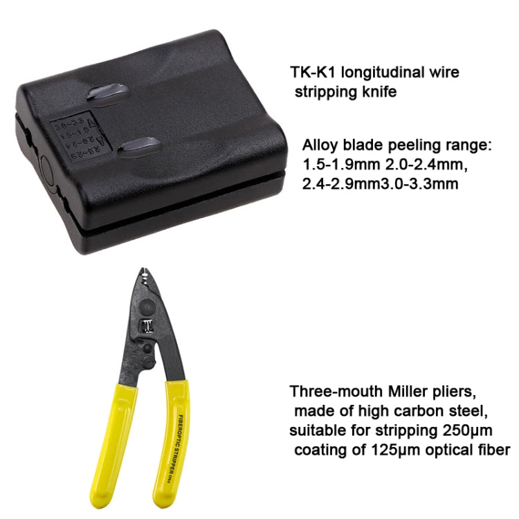 YH-G10  10-in-1 Fiber Optic Tool Kit TK-S6 Cable Knife and Stripping Kit - Lan Cable and Tools by buy2fix | Online Shopping UK | buy2fix