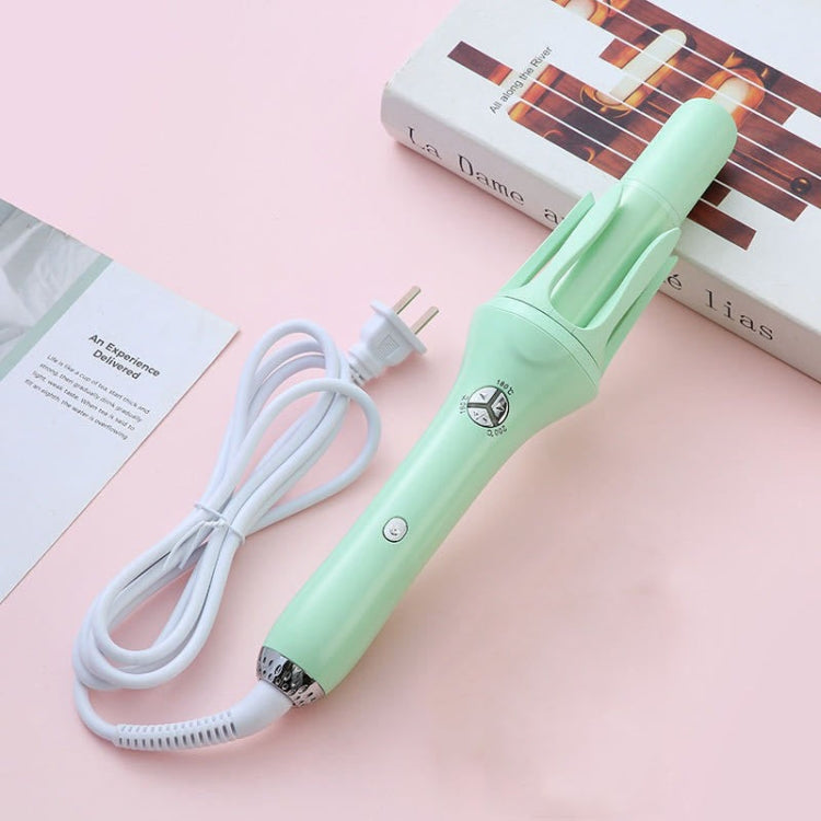 Extended Automatic Ceramic Curling Iron 32mm Shaped Big Wave Styling Tools,CN Plug(Green) - Hair Curler by buy2fix | Online Shopping UK | buy2fix