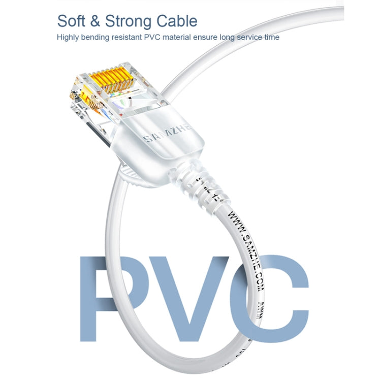 SAMZHE Cat6A Ethernet Cable UTP Network Patch Cable 8m(Black) - Lan Cable and Tools by SAMZHE | Online Shopping UK | buy2fix